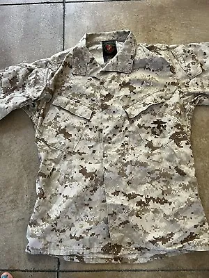 USMC MARPAT Desert Sand Camo Shirt Jacket Sm/Reg USGI • $21.99