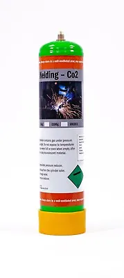 CO2 Gas Bottle 580g Mig Welding Disposable M11 THREAD 0.95L Disposable Bottle • £21.17