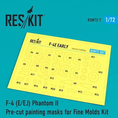 1/72 McDonnell Douglas F-4 E/EJ Phantom II Painting Masks For Fine Molds • $9.50