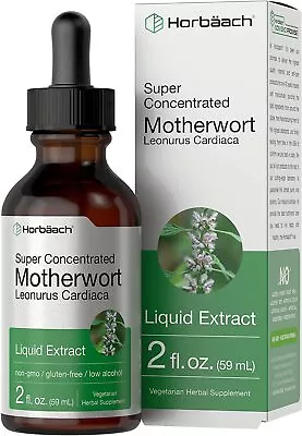 Motherwort Liquid Extract | 2 Fl Oz | Low Alcohol | Vegetarian | By Horbaach • $13.09