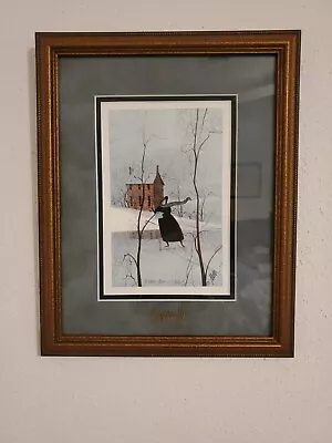 P Buckley Moss On The Pond Signed And Framed Print • $22