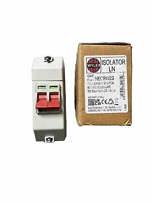 Wylex 100a Isolator D/p Main Switch + Enclosure For Meter Tails Recsw2s New • £8.99