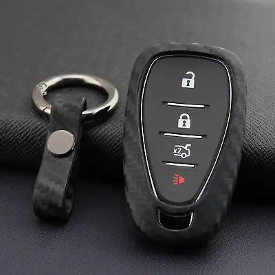 Smart Car Key Fob Case Cover For Chevrolet Malibu Cruze Malibu Carbon Trax Fiber • $8.79