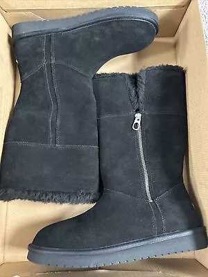 NEW UGG Women’s Size 8 M Aribel Tall Zip Koolaburra By UGG Black 1114831 • $99