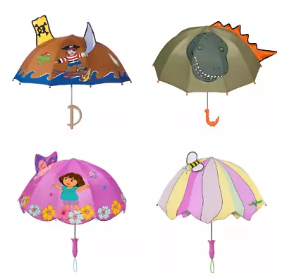 Kidorable 60 Cm Small Cartoon Kids Children 3D Pirate Pop Up Sun Rain Umbrella • $19.95