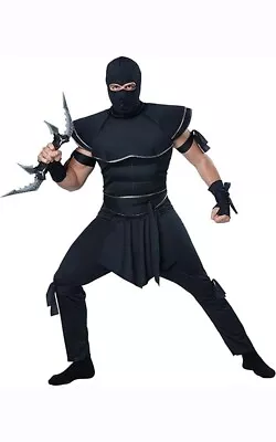 Stealth Ninja Karate Adult Mens Fancy Dress Halloween Costume • $65.99