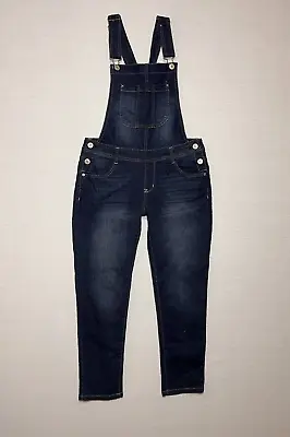 $15.99 • Buy Wallflower Bibs Overall Women Medium Blue Dark Wash Casual Pants Jeans