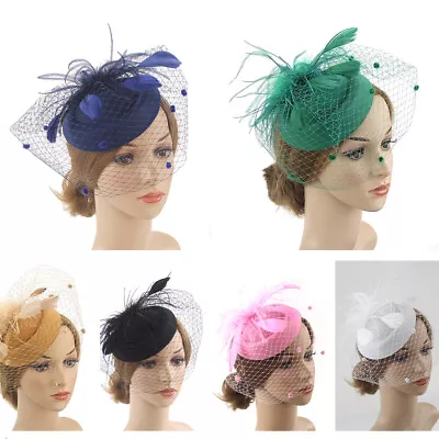 Women's Large Headband Clip Hat Fascinator Weddings Ladies Day Races Royal Ascot • £6.99