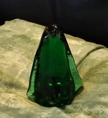 Decorative Coloured Glass Green Penguin • £5.50