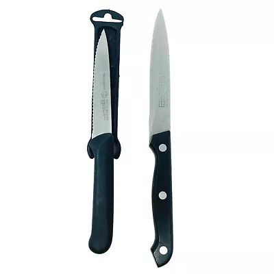 2 Pcs Messermeister Slitzer Stainless Serrated Plain Butcher Slicing Knives • $14.37