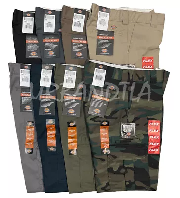 Men's Dickies Flex WP595 Cargo Pants Regular Fit Straight Leg Work Pants • $40.85