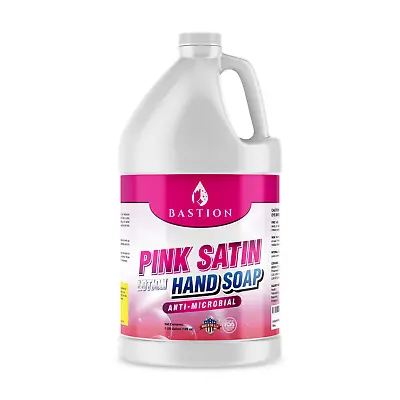 Pink Satin Antibac Lotion Hand Soap - Cherry Almond - 1 Gallon Refill By Bastion • $22.95