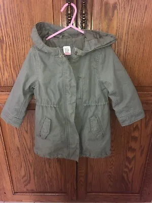 Baby Gap Girls Coat 3 In 1 Army Green Parka • $60