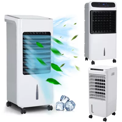 Portable Air Cooler Air Conditioner Mobile Ice Box Cooling Humidifier Cooler Fan • £69.95