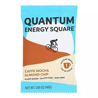 Quantum Energy Squares - Bar Caffe Mocha Almd Chip - Cs Of 8-1.69 Oz • $38.99