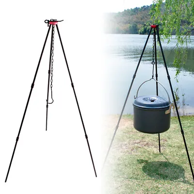 £13.93 • Buy SUNDICK Outdoor Camping Equipment HangingCooking Pot Campfire Picnic Tripod A7E3