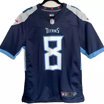 NIKE Tennessee Titans #8 NFL Marcus Mariota Jersey Men's Sz M On Field Football • $29