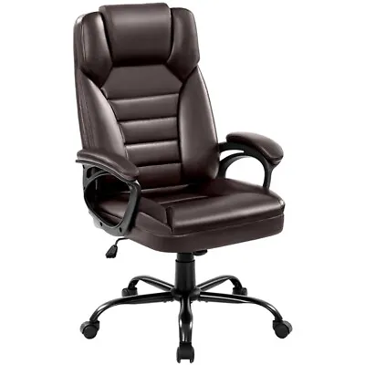 PU Leather Executive Office Chair Ergonomic Desk Chair With Integrated Headrest • $79.99