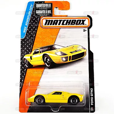 2015 Matchbox FORD GT40 #22 Yellow - MBX Adventure City - 1:64 Mattel CFV97 • $4.61