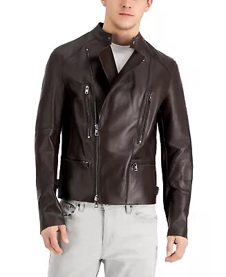 Michael Kors Men's Leather Moto Jacket S • $250