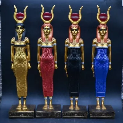 RARE ANCIENT EGYPTIAN Unique Egyptian Goddess Hathor Large Statue (4 Color)  BC • $50.98