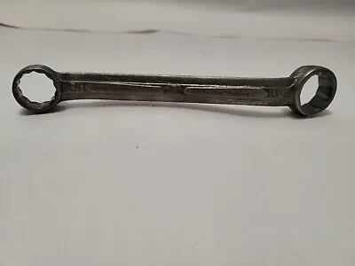 Vintage Bridgeport Hardware Nickel Molybdenum Short Box-End Wrench 5/8  X 11/16  • $5