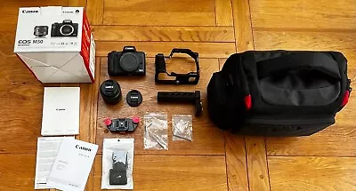 Canon EOS M50 Mirrorless Digital Camera With EF-M 15-45mm Lens Kit - Black • £399