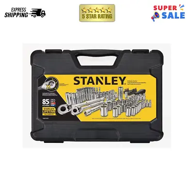 Stanley STMT71651 85-Pc. 1/4 In. And 3/8 In. Drive Mechanic's Tool Set New • $48.99
