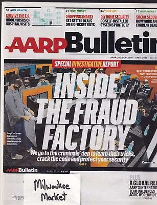 AARP Bulletin April 2021 Vol 62 No 3 Free & Fast SnH Best Deal L@@K !! • $5.97