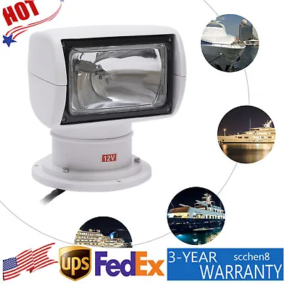Marine Spotlight Truck Car Boat Search Light Remote Control Spot Light 12V 100W  • $85