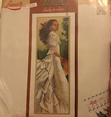 Lanarte Cross Stitch Kit 'Lady In White' Cultures Collection 13x39cm • £25.99