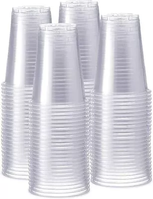 Plastic Disposable Cups Clear White Cups Cup 7oz For Water Coolers Vending 180cc • £4.75