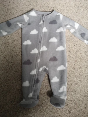 £3 • Buy Baby 0-3 Fleece Sleepsuit Boy Girl Unisex