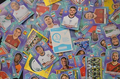 Panini World Cup Qatar 2022 Stickers (UK / Blue) -pick- Intro/Foil/Group A-C • £1.35