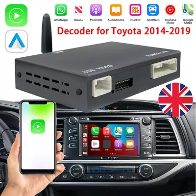 Wireless CarPlay Android Auto Decoder GPS Navigation For Toyota Tundra 2014-2019 • £103.89