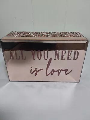 Mirrored   All You Need Is Love  NWT Jewelry Box • $19.99