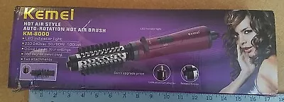 Kemei Professional Auto Curling Iron Auto-rotation Hot Air Brush Purple NIB • $40