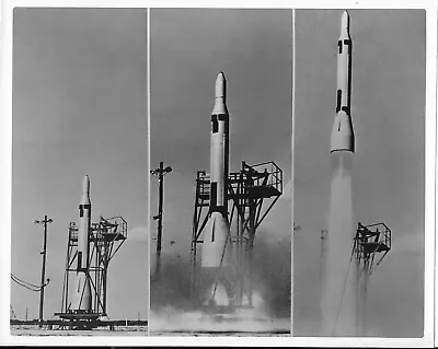 Navy Polaris Test Vehicle Ballistic Missile 8  X 10  B/w Origl Photo • $17.95