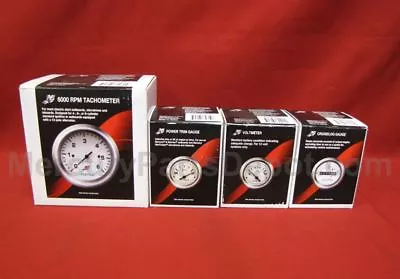 Mercury Marine Analog Gauge Set - Chrome - 6K Tachometer Trim Volts Hours • $179.16