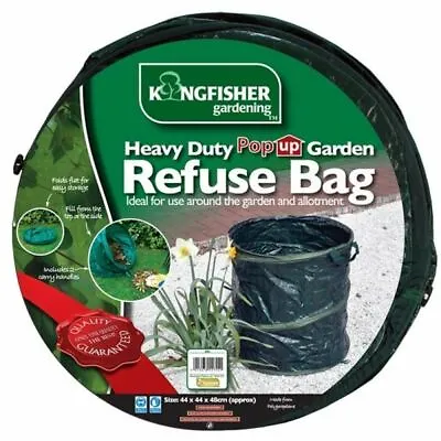 £7.99 • Buy 73L Heavy Duty Pop Up Collapsible Garden Refuse Waste Rubbish Bag Bin 44 X 48cm