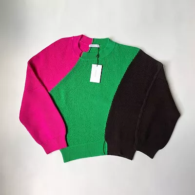 J.W. Anderson S/S 17 Colourblock Oversized Knit Sweater Size Small • £99.99