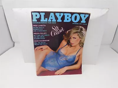 Playboy Novemebr 1981 Magazine Vikki Lamotta Oriana Fallci David Halberstam • $5