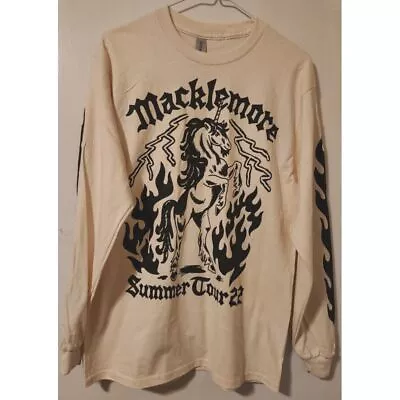 Macklemore Mens M Summer Tour 22 Concert T-Shirt Front Back Sleeve Graphic Print • $10.20