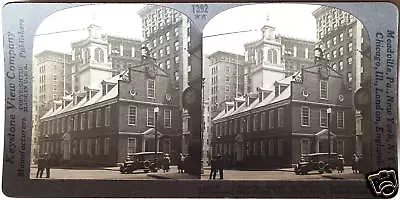 Keystone Stereoview Old State House & Car Boston MA From 1930’s T400 Set #T392 • $2.99