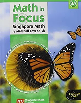 Math In Focus : Singapore Math Student Edition Book A Grade 3 Ha • $4.50