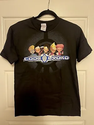 Code Lyoko Vintage Shirt Y2K Anime TV Show Youth Large Black Graphic Tee New • $15
