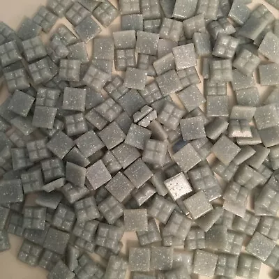 £4.50 • Buy Grey 1cm X 1cm Vitreous Glass Mosaic Tiles 300 Pieces For DIY + Crafting 180g