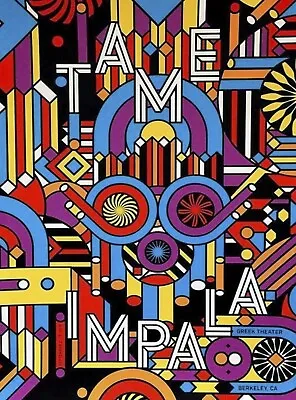 Tame Impala - Tour Poster Reproduction Print - Size A4 - Glossy Print • £5.99