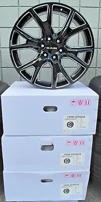 22  New 1500 Ram 6 Lug Gloss Black Milled Wheels Rims Set Of 4 199m • $1289.99