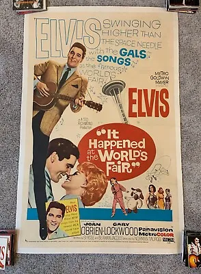 Elvis Presley It Happened At The World's Fair Original One Sheet Movie Poster LB • $499.99